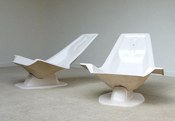 2 Space age chairs Jean Maneval