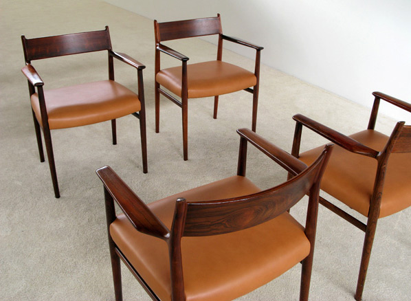 4 Arne Vodder Dinning chairs Sibast Mobler