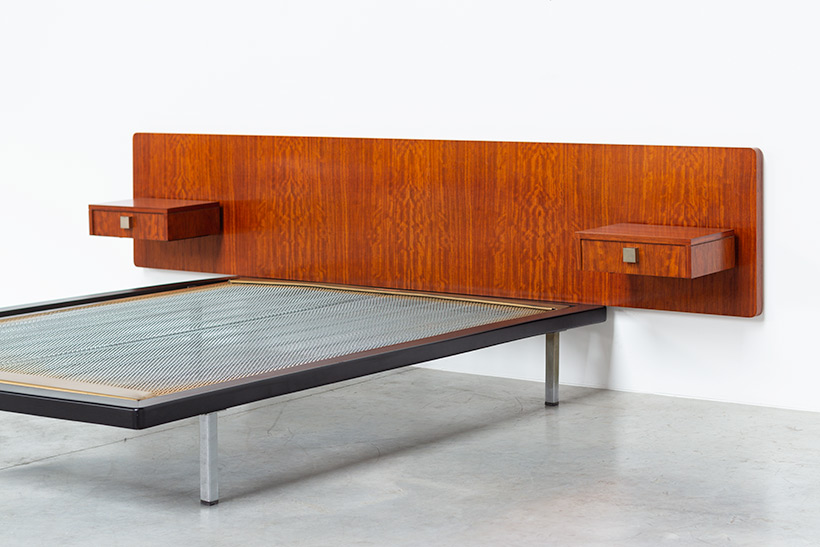 Alfred Hendrickx rosewood double bed DB 150 Belform 1960 img 5