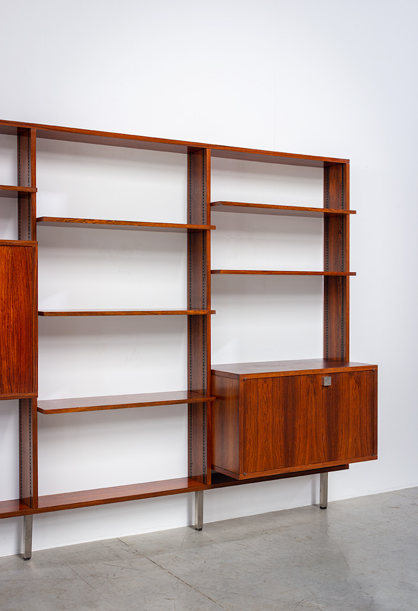 Alfred Hendrickx rosewood Wall unit with desk Belform 1960 img 11