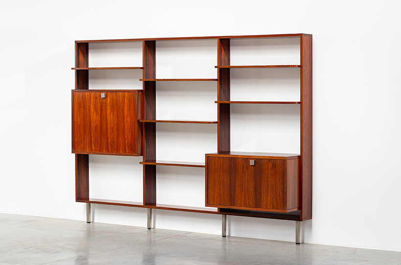 Alfred Hendrickx rosewood Wall unit with desk Belform 1960 img 6