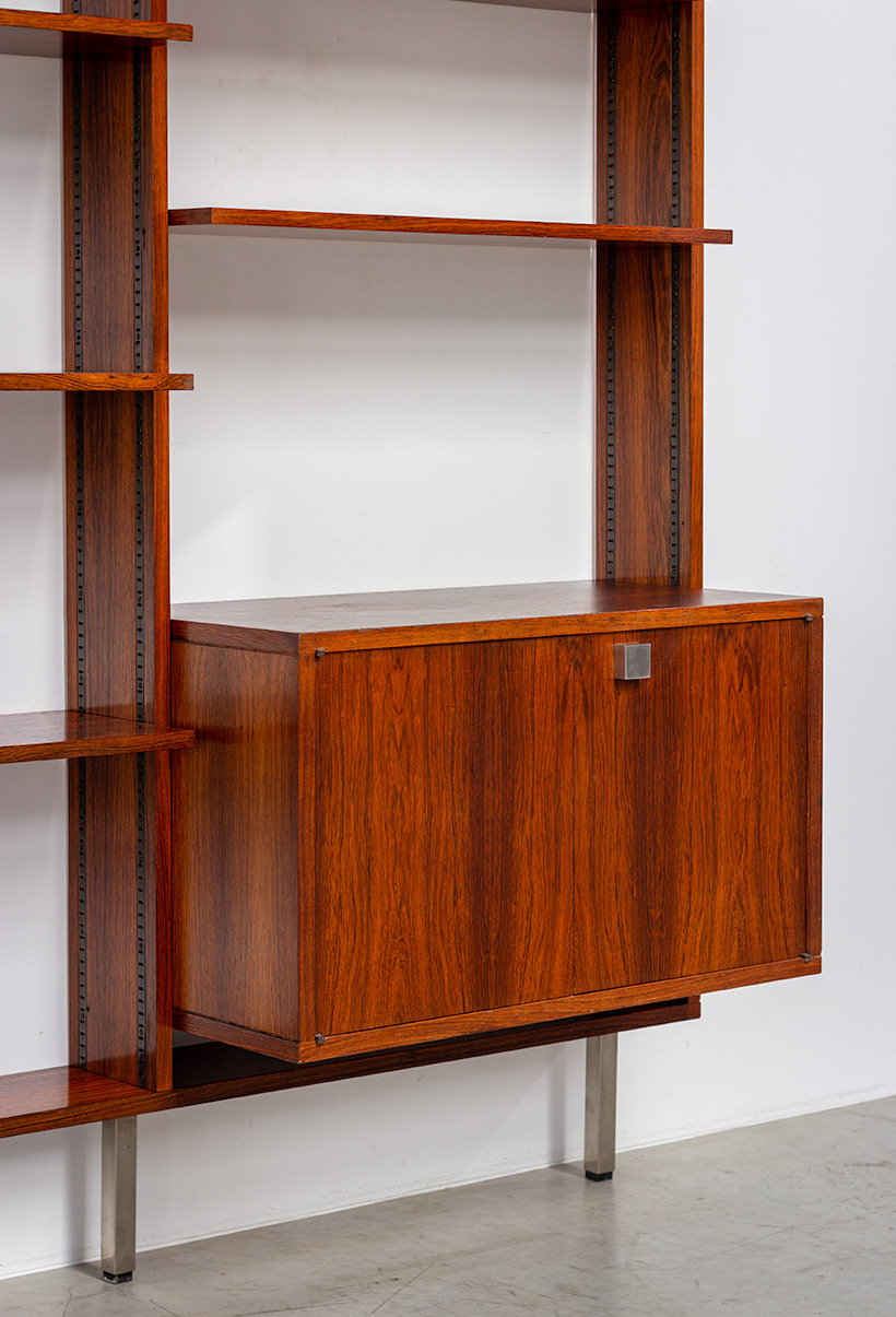 Alfred Hendrickx rosewood Wall unit with desk Belform 1960 img 8