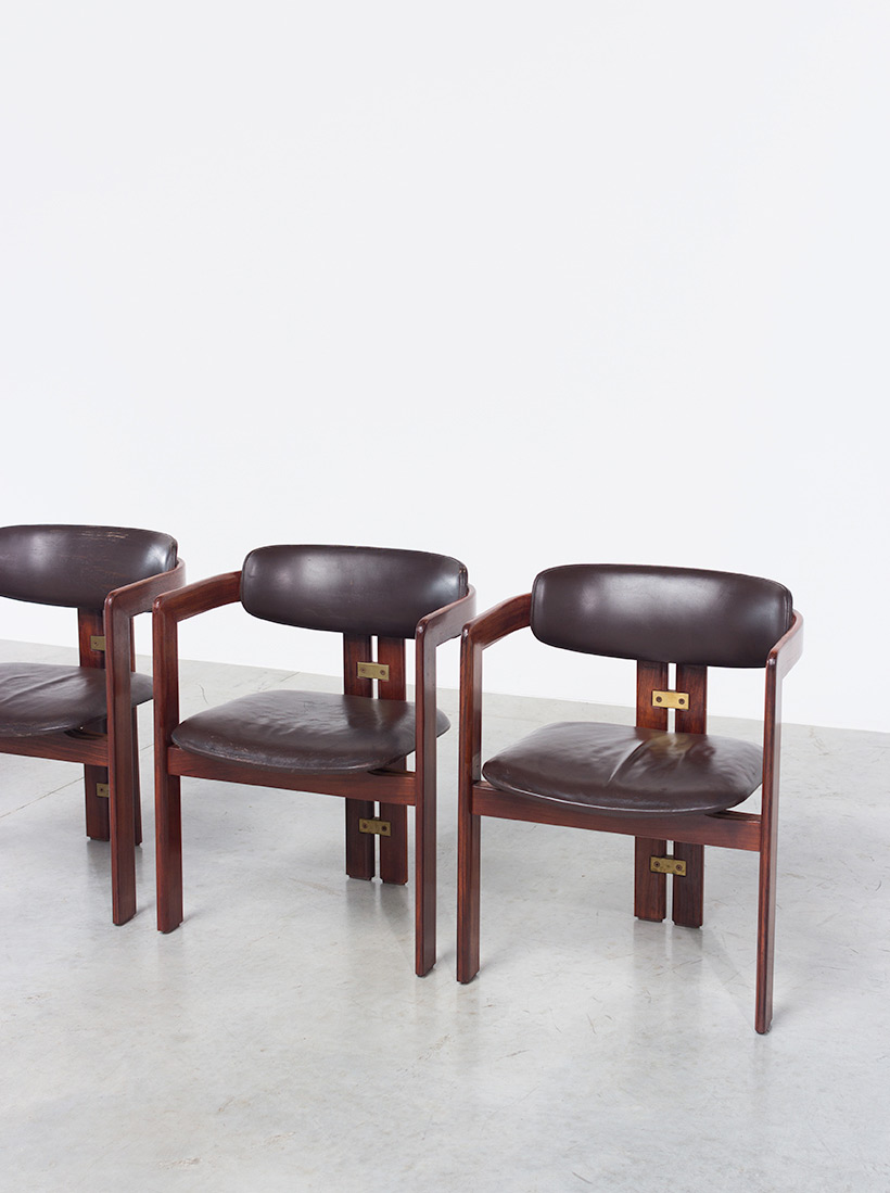 Augusto Savini Pamplona Dinning Chairs for Pozzi 1965 set of six Chairs img 5