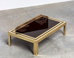 Brass cocktail table by Maison Mercier Freres 1970