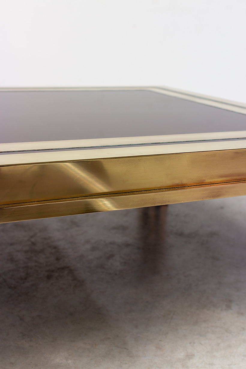 Brass cocktail table by Maison Mercier Freres 1970 img 4