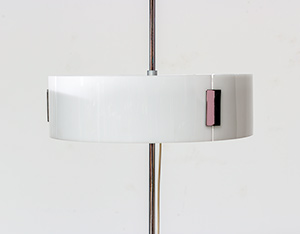 Chrome and Plexiglass modern floor lamp circa 1970