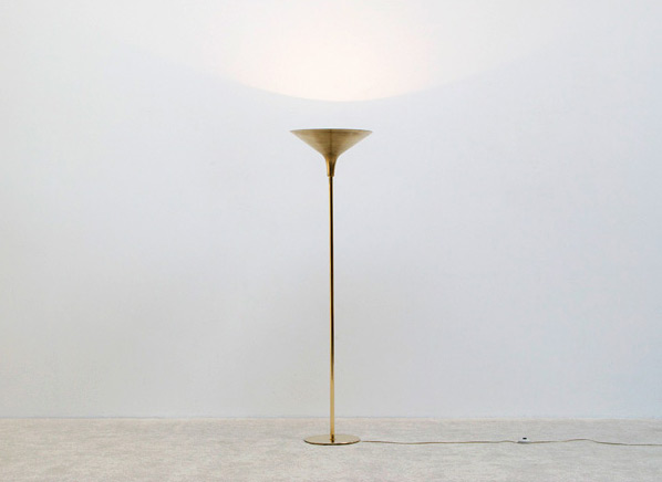 Danish modern floor lamp made of brass