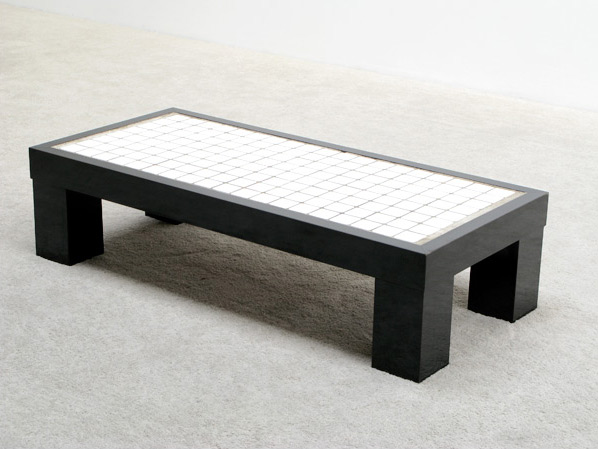 Decorative rectangular coffee table circa 70