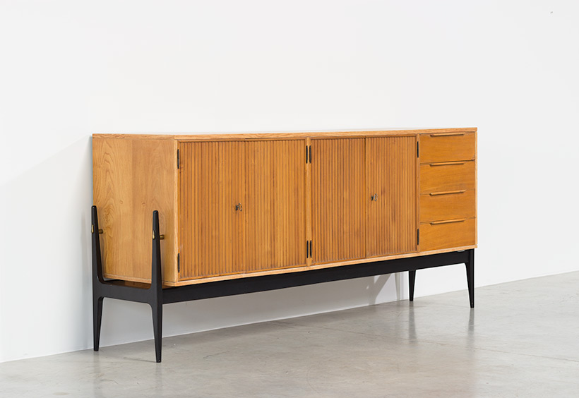 Fifties sideboard elegant storage cabinet Belgium made 1950 img 5