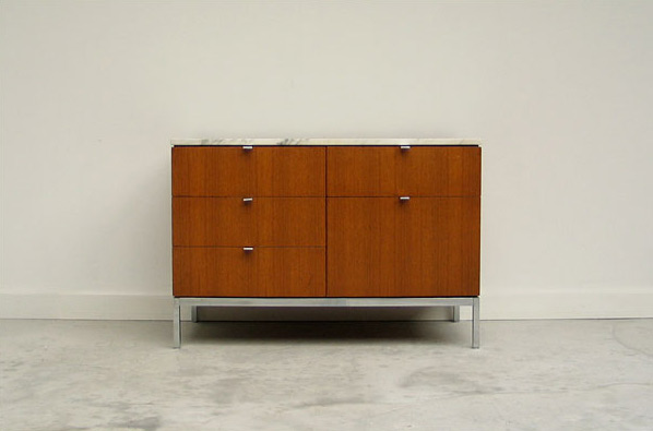 Florence Knoll Case Credenza with marble top