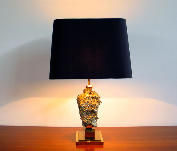 French table lamp with Pyrite Willy Daro