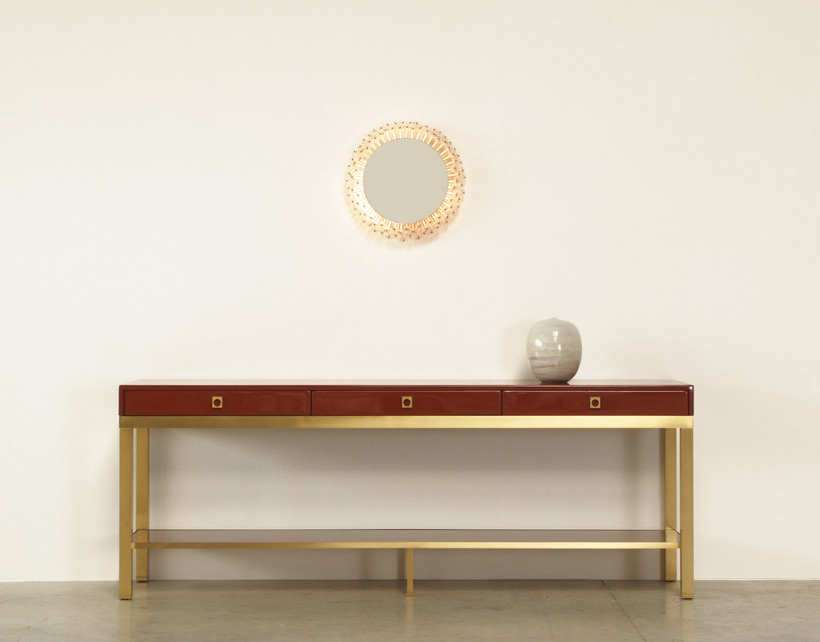 Guy Lefevre lacquered wooden Console
