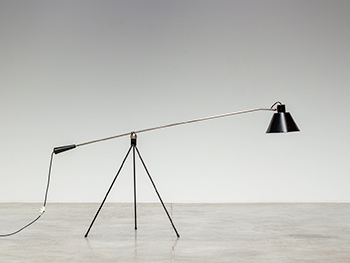 Henk Fillekes Magneto floor lamp or reading light Artiforte 1954