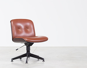 Ico Parisi Rosewood Desk chair for Mobili Italiani Moderni