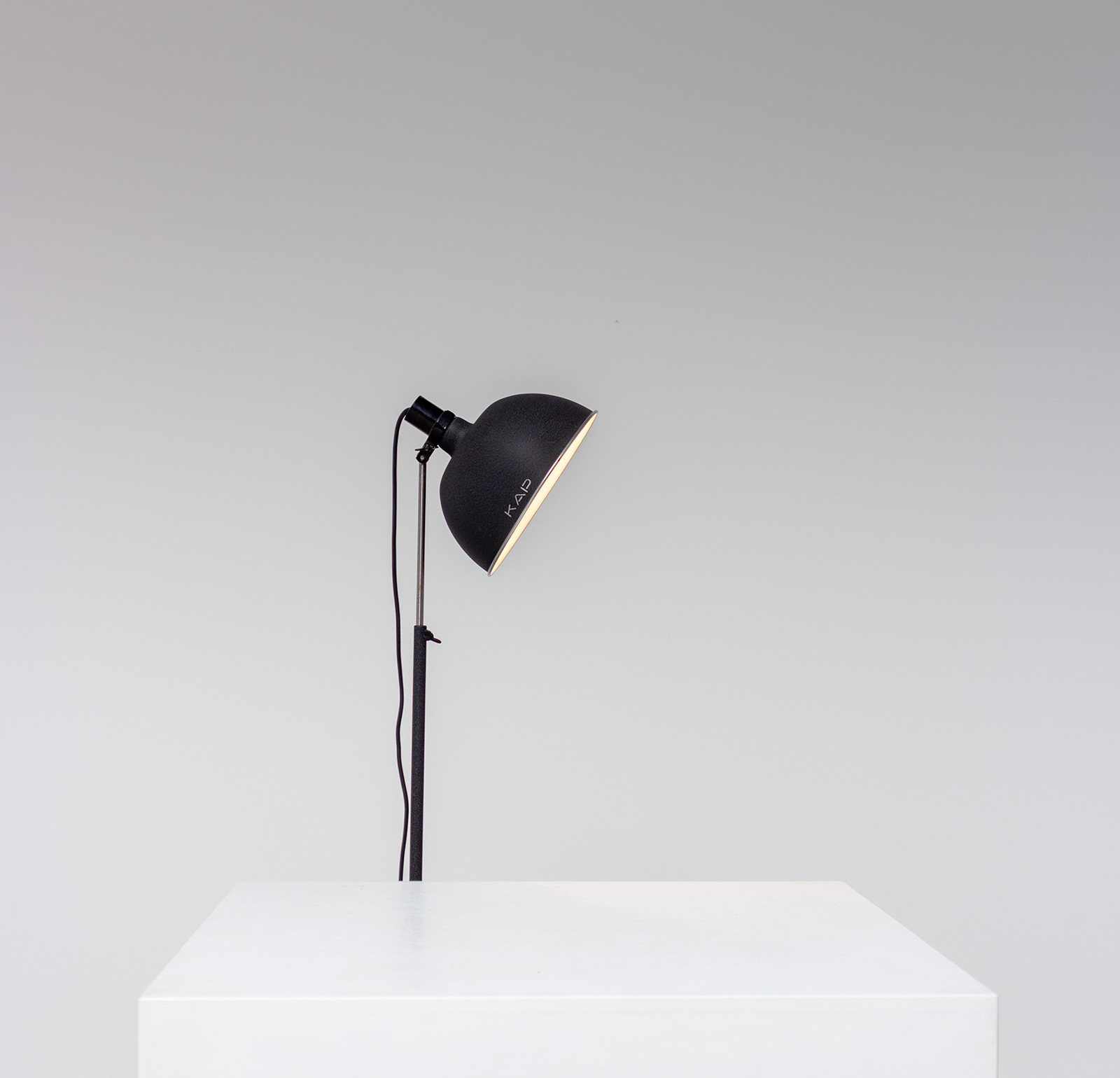Industrial mid-century adjustable reading lamp by kap 1950s
