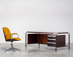 Italian desk chair design by Ico Parisi for Mobili Italiani Moderni 1960