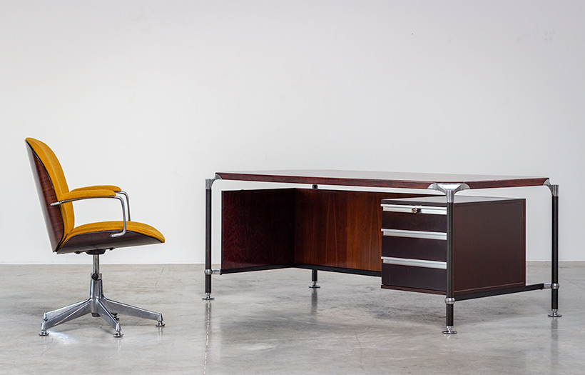 Italian desk chair design by Ico Parisi for Mobili Italiani Moderni 1960 img 7