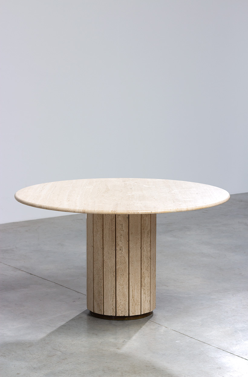 Jean Charles Modern Travertine dining table or console circa 1970 img 4