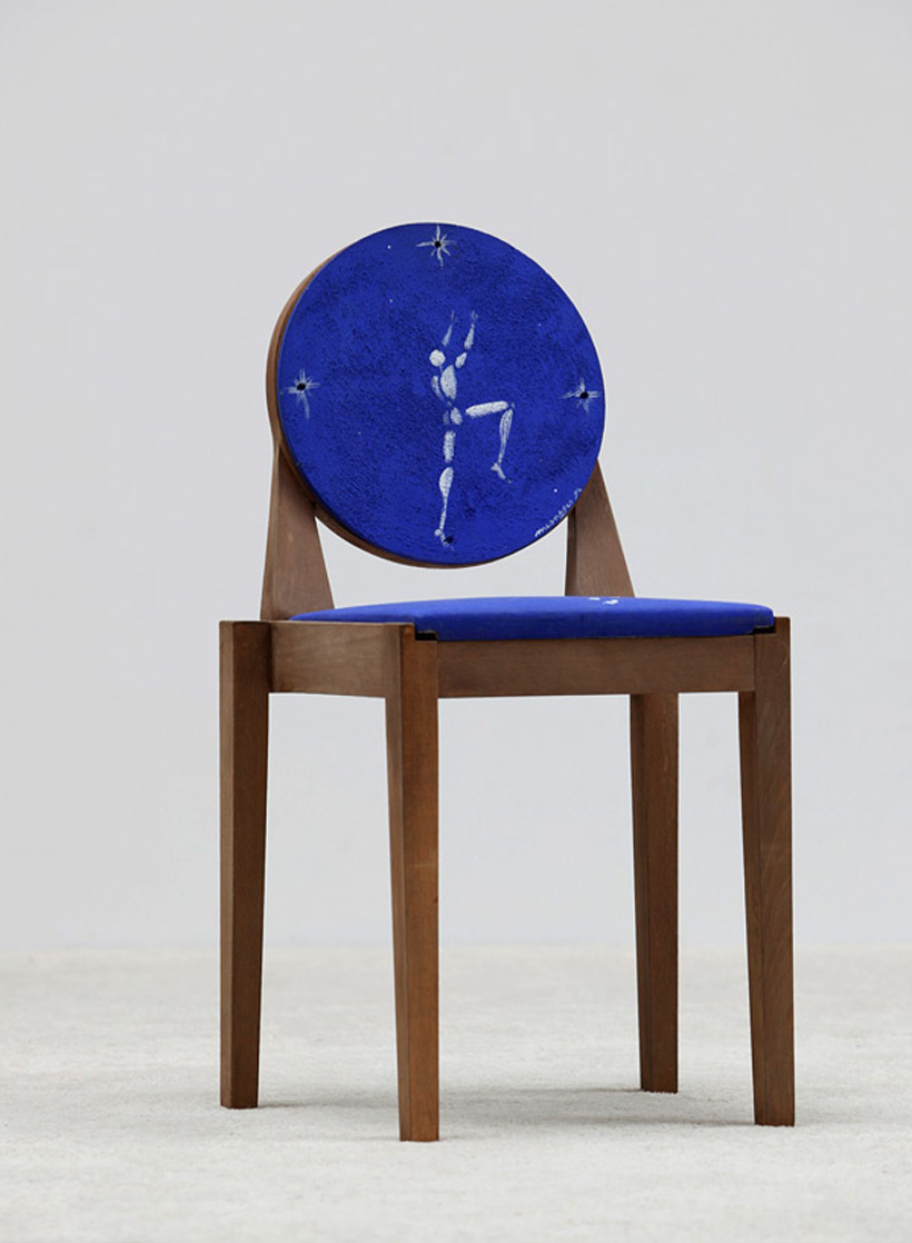 Jerome Mesnager Corps Blanc painting on chair