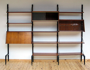 Louis van Teeffelen teak Modern Wall Unit