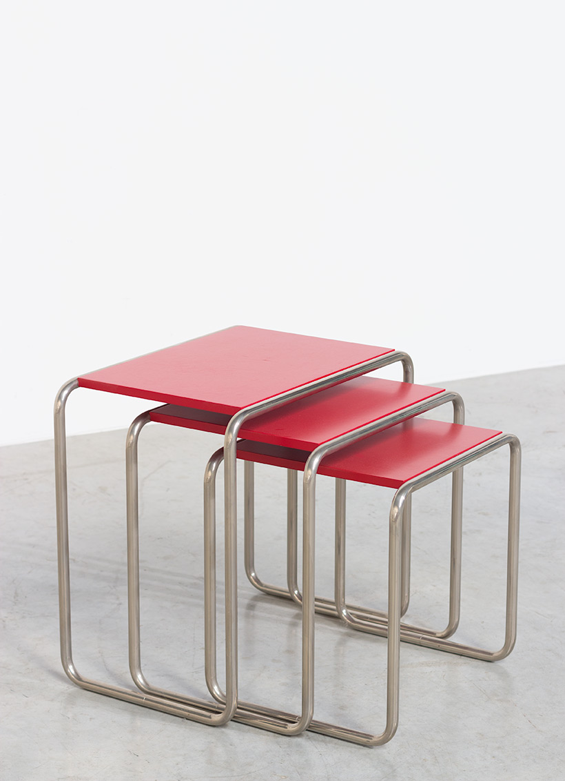 Marcel Breuer B9 Bauhaus nesting tables German Modernism