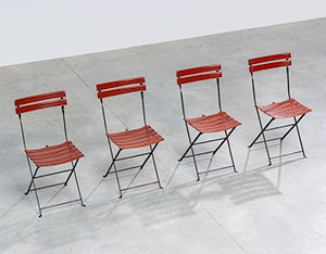 Marco Zanuso set of four folding chairs Celestina Zanotta Italy 1970s