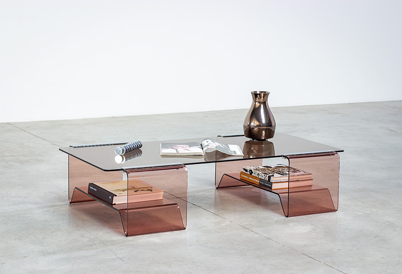 Michel Dumas Plexiglass coffee table Roche Bobois 1970s img 7