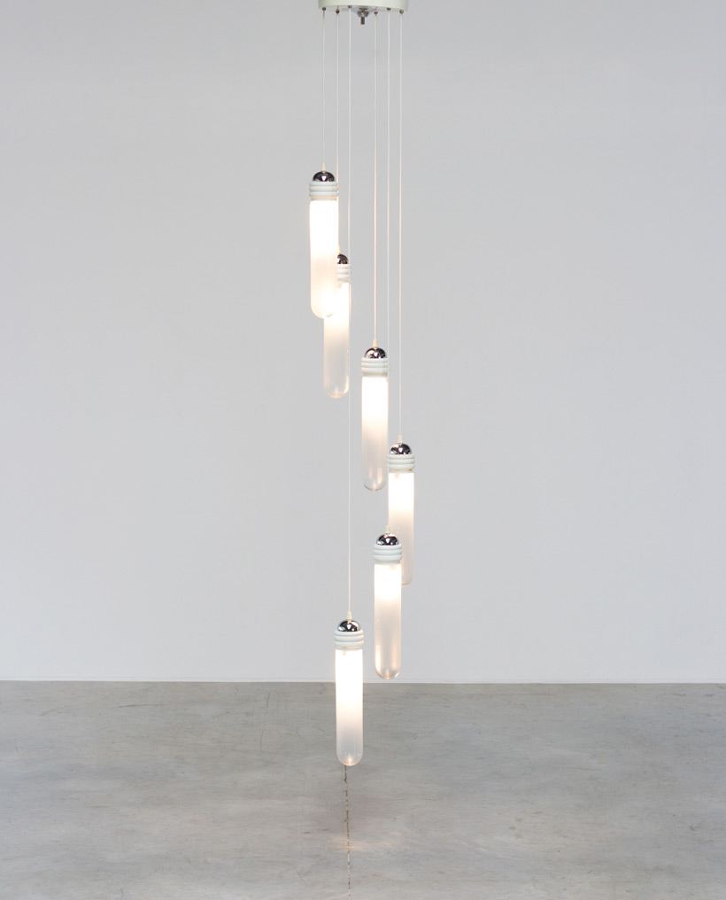 Murano glass chandelier light pendant by Mazzega img 5