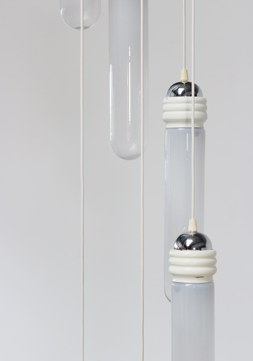 Murano glass chandelier light pendant by Mazzega img 8