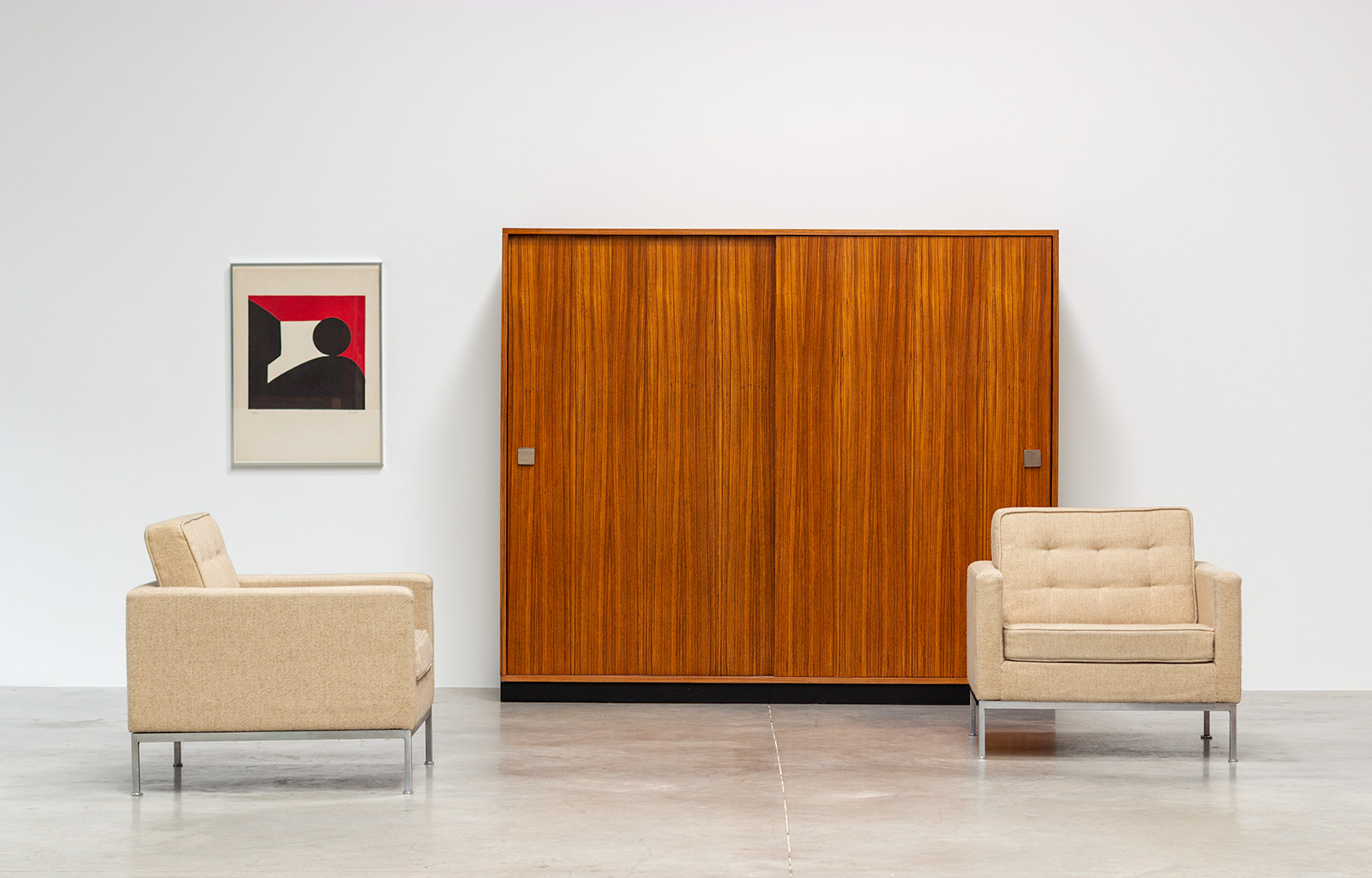 Pair of Florence Knoll lounge chairs for Knoll International Circa 1960 img 3