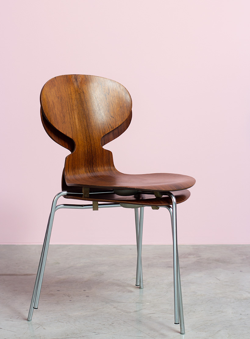 Pair of Rosewood Ant chairs designed by Arne Jacobsen Novo Nordisk img 8