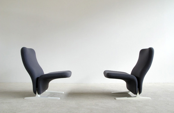 Pair Pierre Paulin Artifort F784 Concorde Chairs