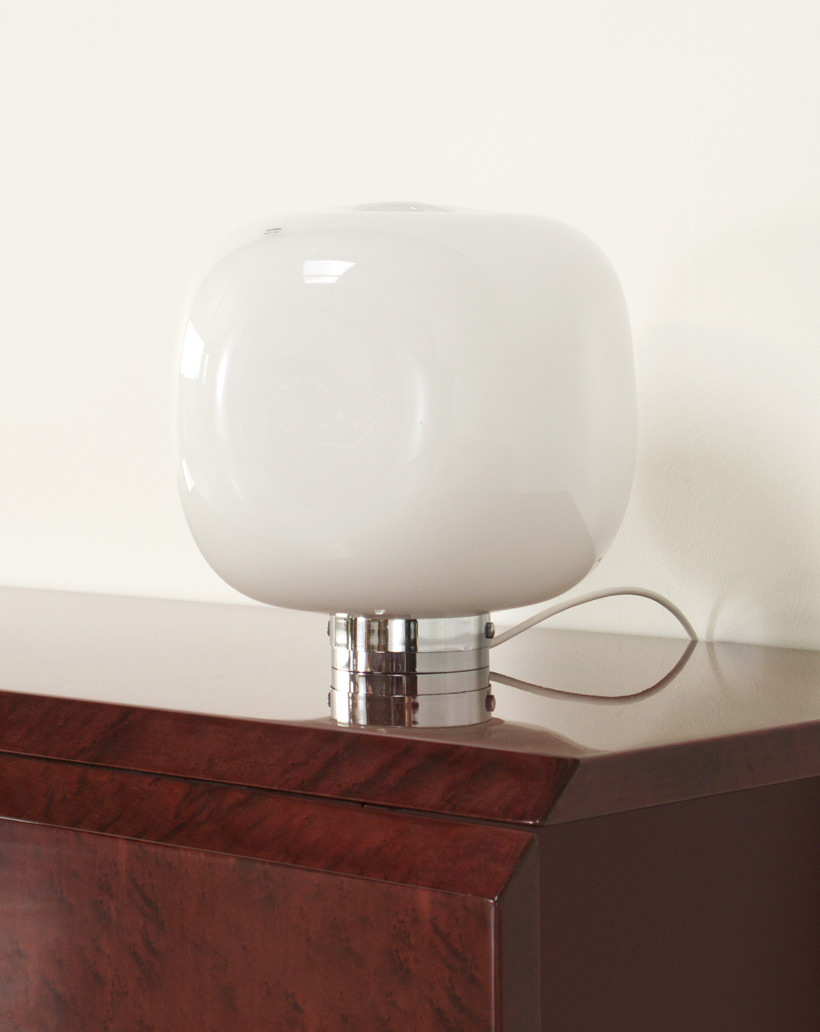 Paolo Tilche cubo glass table lamp Barbini Murano img 7