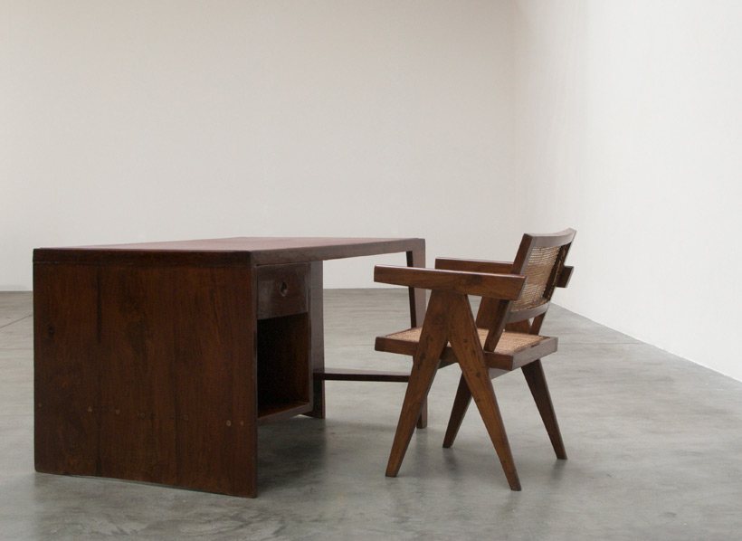 Pierre Jeanneret Office Desk with Bookcase Chandigarh India img 5