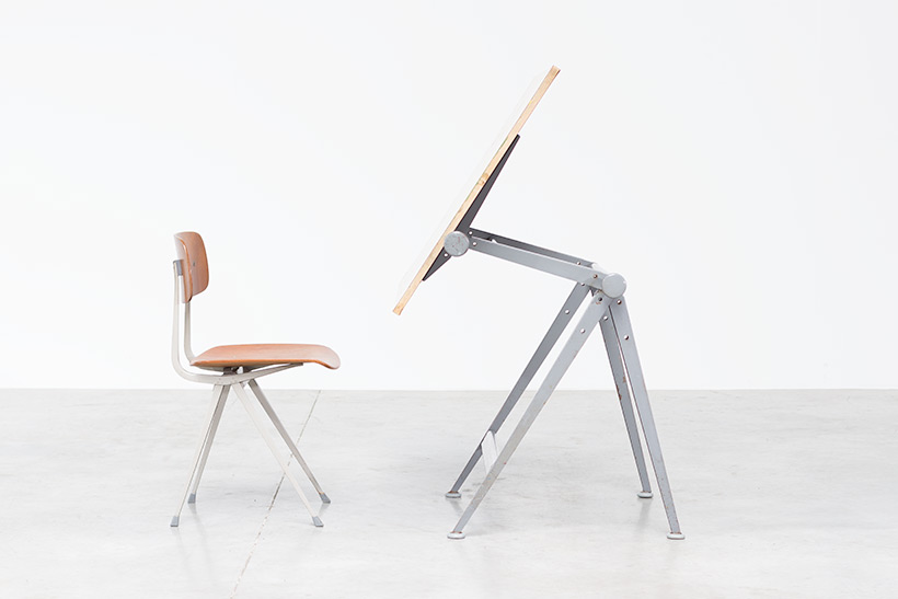 Rietveld Wim Reply drafting table and Friso Kramer Result chair