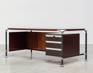 Rosewood executive desk by Luisa and Ico Parisi for MIM 1960