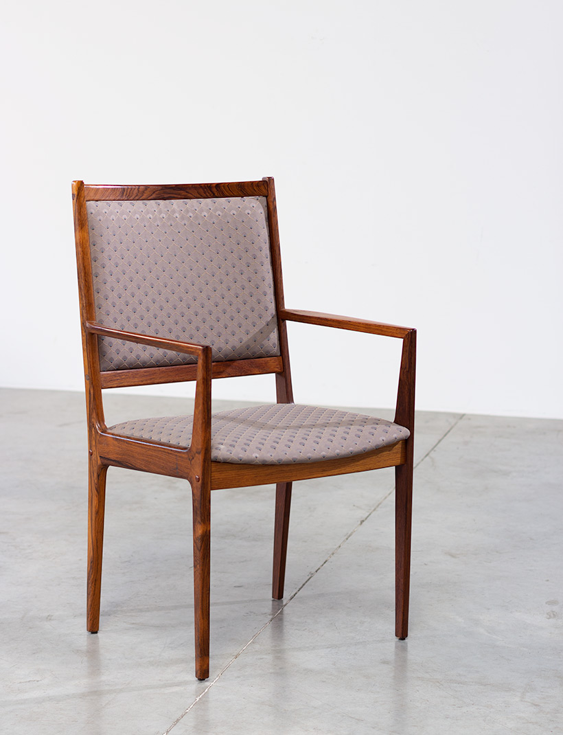 Scandinavian modernist rosewood set of six dining chairs Denmark 1960 img 5