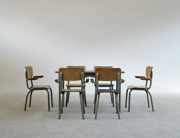 School table and 6 chairs for children Tubax