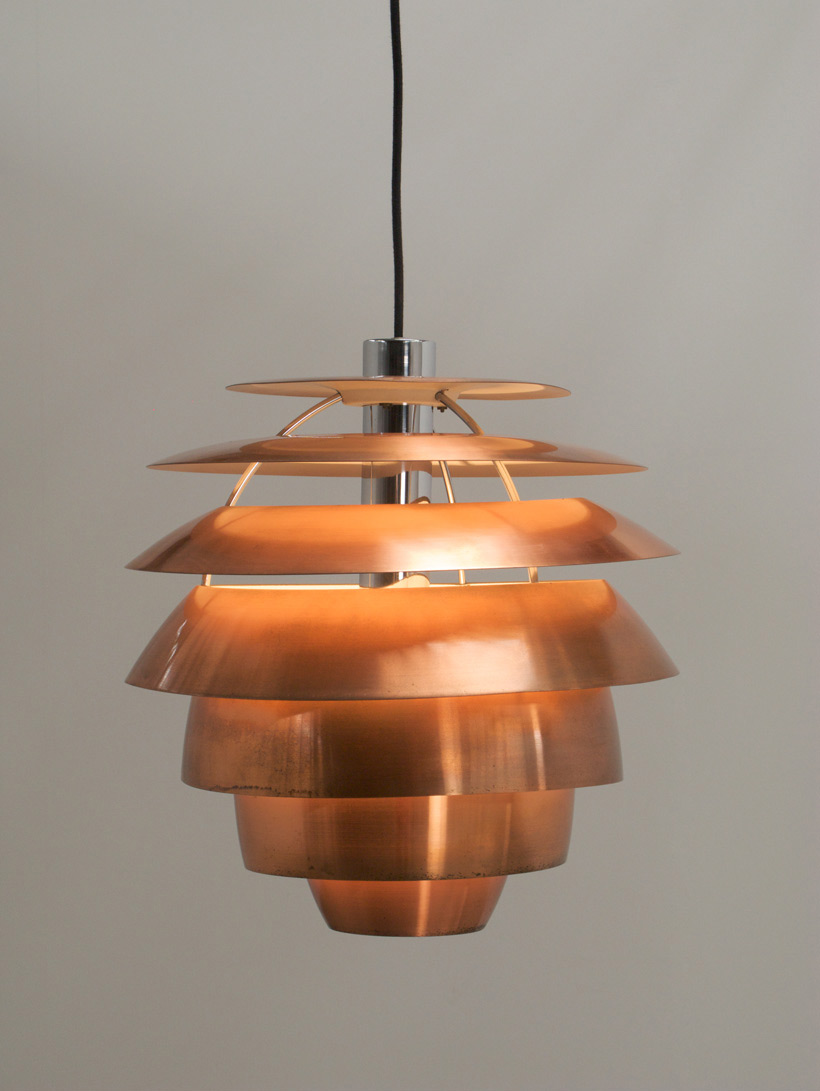 Stilnovo Copper Chandelier 1958