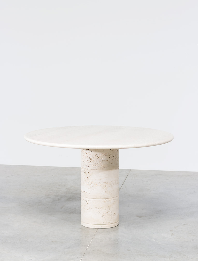 UP UP Modern travertine dinning table or console circa 1970 img 3