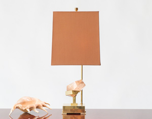 Willy Daro Table lamp with rutile quartz